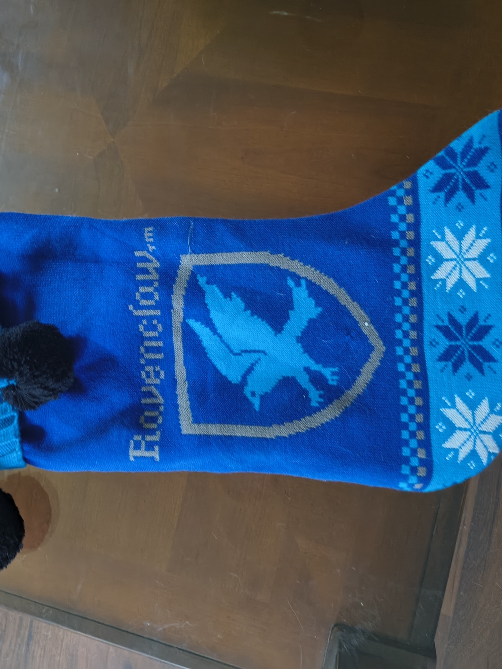 Blue Ravenclaw Shield Knit Stocking Christmas Stocking